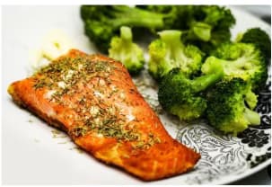 Sheet Pan Salmon with Roasted Broccoli and Sweet Potatoes